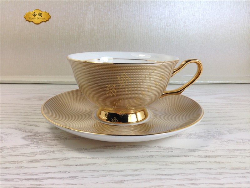 帯杯小皿の金色の貴族型コーヒーカップ-コーヒーセット、ティーセット問屋・仕入れ・卸・卸売り