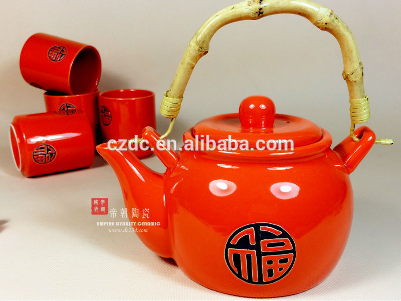 卸売セラミック幸運中国の結婚式用中国茶器セット-コーヒーセット、ティーセット問屋・仕入れ・卸・卸売り
