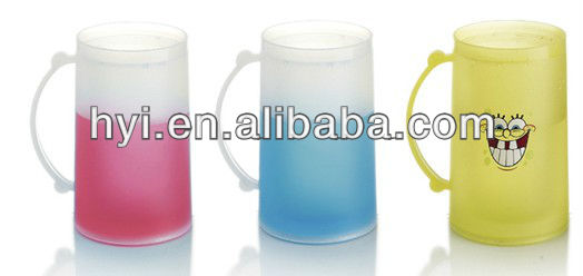 カラフルなプラスチック製のカップ二重壁のフリーザー-カップ、ソーサー問屋・仕入れ・卸・卸売り