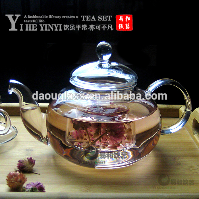 ヒマワリmoden500ml透明なホウケイ酸ガラス茶セット-コーヒーセット、ティーセット問屋・仕入れ・卸・卸売り