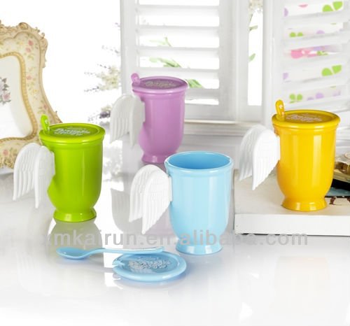 スプーン付きプラスチック製カップ-その他ドリンク関連製品問屋・仕入れ・卸・卸売り