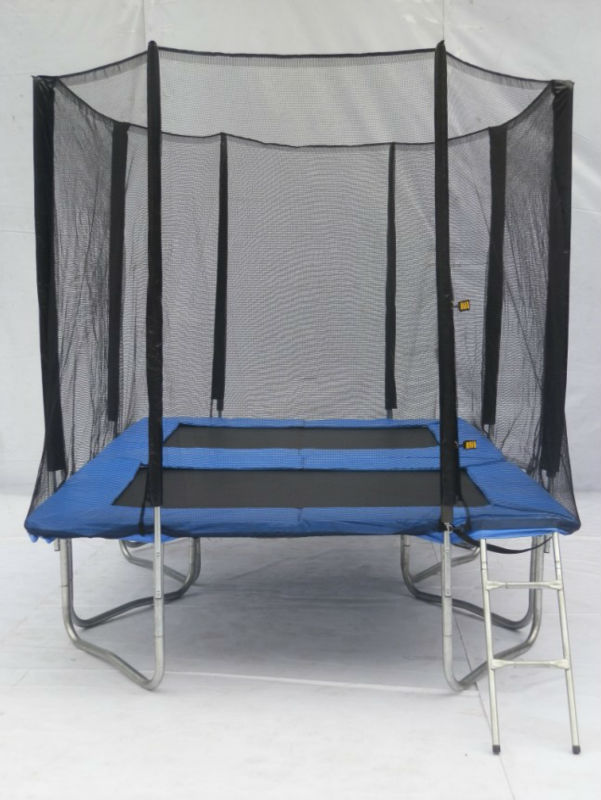 12ft( 青と緑) 長方形のセーフティネット付きトランポリンエンクロージャ-バンジー関連問屋・仕入れ・卸・卸売り