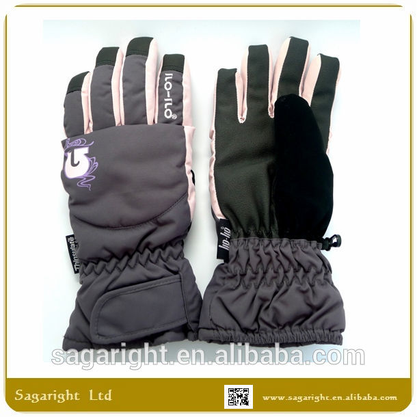 2015ファッション熱い販売の女性の長いカフウィンタースポーツスノーボードスキー手袋thinsulate-スキーグローブ問屋・仕入れ・卸・卸売り