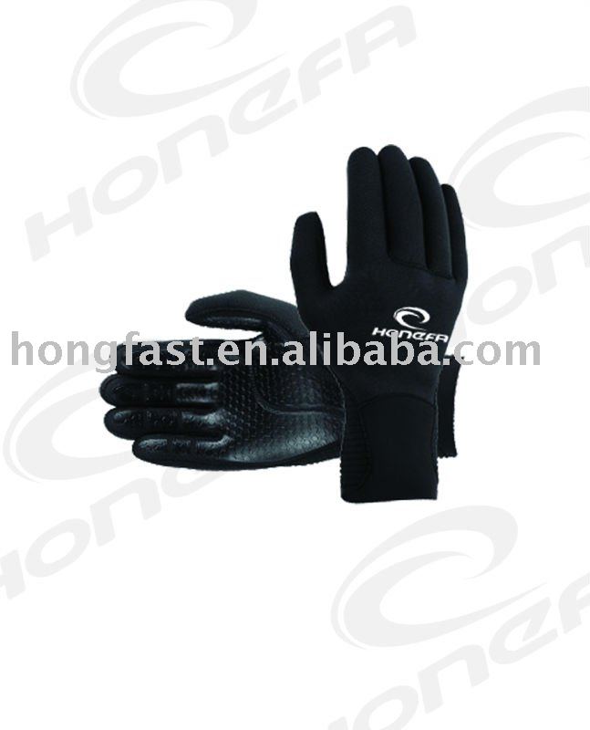 4mmの黒いネオプレンのダイビングの手袋-アクアグローブ問屋・仕入れ・卸・卸売り