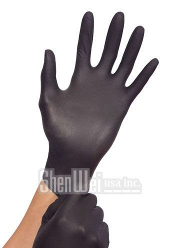 プレミアム品質100％ニトリル試験審査グレード- パウダーフリー手袋黒-使い捨て可能な婦人科の検査問屋・仕入れ・卸・卸売り