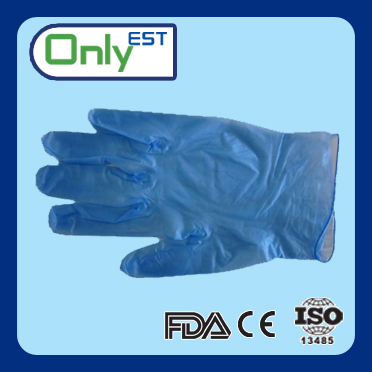 中国工場aql2.5パウダーフリー使い捨て青いビニール手袋マシン作り-使い捨て可能な婦人科の検査問屋・仕入れ・卸・卸売り