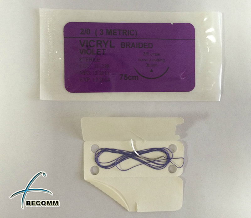 手術用縫合糸vicryl編組、 手術用縫合糸-医学の吸収性の縫合線問屋・仕入れ・卸・卸売り