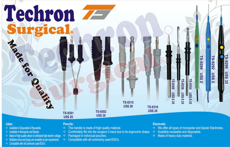 Electrosurgicalの鉛筆、米国およびヨーロッパ規格の電極のためにMonopolarそして両極ケーブル。-腹部の外科装置問屋・仕入れ・卸・卸売り