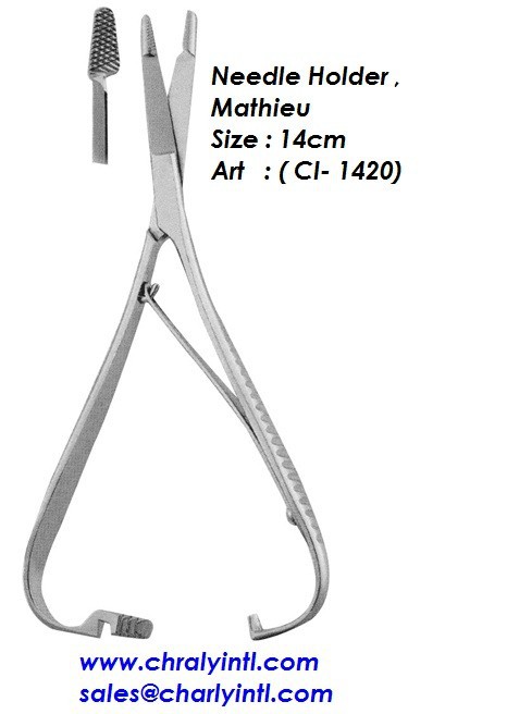 針ホルダー、 マチュー14センチ( ci- 1420)-歯科外科手術用の器具問屋・仕入れ・卸・卸売り