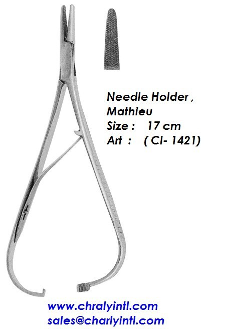 針ホルダー、 マチュー17センチ( ci- 1421)-歯科外科手術用の器具問屋・仕入れ・卸・卸売り