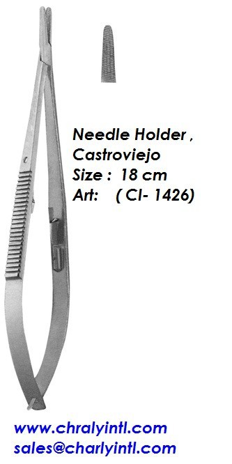 針ホルダー、 castroviejo18センチ( ci- 1426年)-歯科外科手術用の器具問屋・仕入れ・卸・卸売り