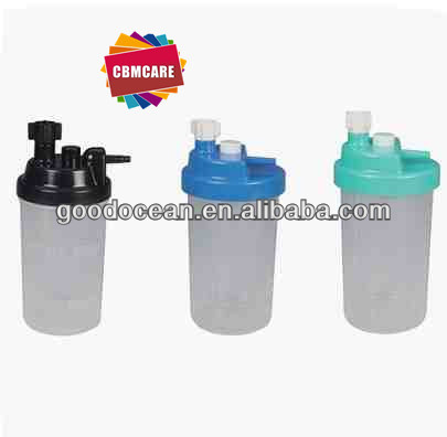 使い捨て酸素ボトル加湿器、 500mlo2加湿器ボトル、 プラスチック酸素療法o2用使い捨て加湿器ボトル-呼吸装置の付属品問屋・仕入れ・卸・卸売り