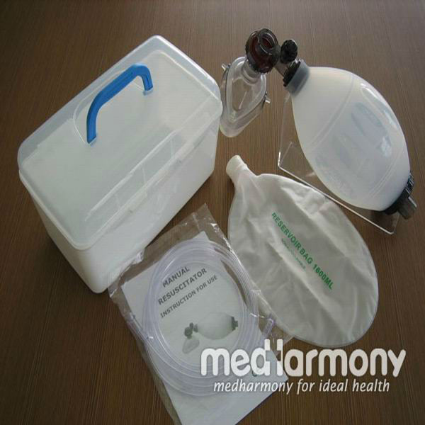 手動顔マスク付きシリコン蘇生器、 酸素チューブと貯留層袋-呼吸装置の付属品問屋・仕入れ・卸・卸売り