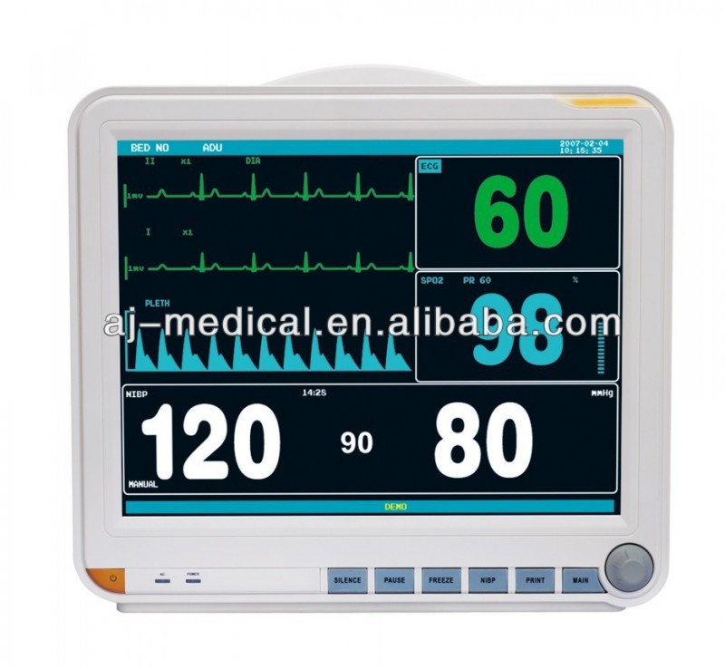 Aj-3000dt15インチのタッチスクリーン高性能マルチパラメータ患者モニタ3チャネル心臓モニター-検査療法装置問屋・仕入れ・卸・卸売り