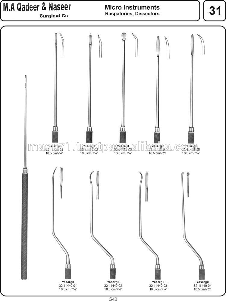 一般的な楽器マイクロ楽器ナイフナイフyasargilマイクロraspatories的解析部-Microsurgery装置問屋・仕入れ・卸・卸売り