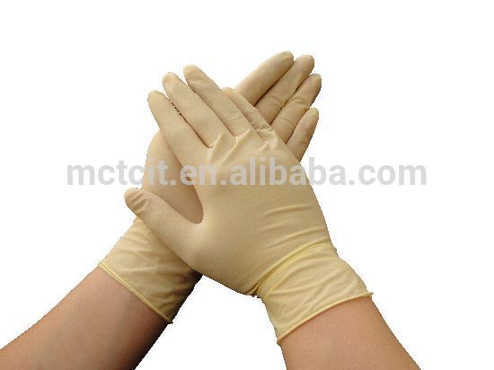 メーカーの100％天然ラテックス試験手袋-外科供給問屋・仕入れ・卸・卸売り