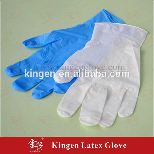 青非滅菌使い捨てニトリル検査用手袋-材料のためのドレッシングそして心配問屋・仕入れ・卸・卸売り