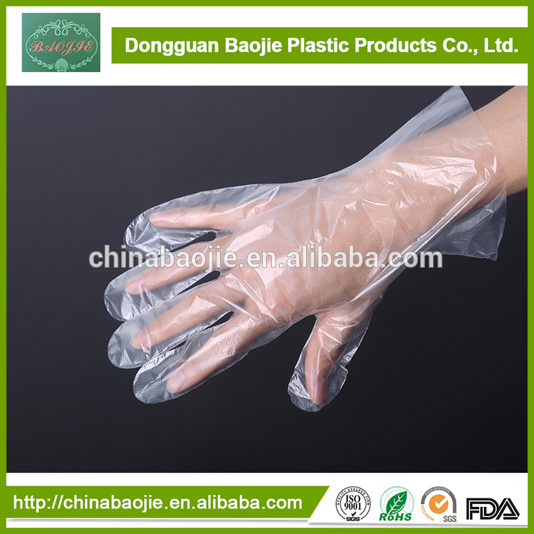 使い捨てのプラスチック製のpe広東省手操作用の手袋-外科供給問屋・仕入れ・卸・卸売り