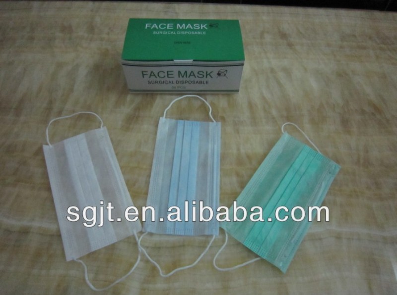 医療用3層イヤループを持つ不織布使い捨てフェイスマスク-外科供給問屋・仕入れ・卸・卸売り