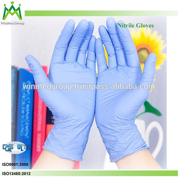 マレーシアマレーシア使い捨てゴム手袋パウダーフリー/色の白い青いニトリル手袋黒-材料のためのドレッシングそして心配問屋・仕入れ・卸・卸売り