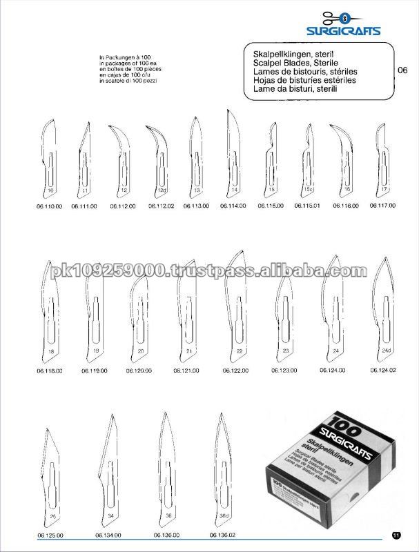 メスブレード、 滅菌、 手術器具-外科手術用の器具の基礎問屋・仕入れ・卸・卸売り
