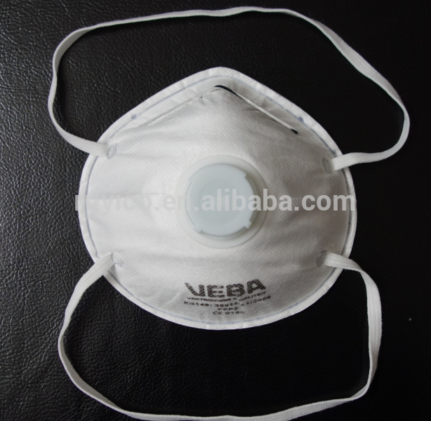 使い捨て不織布バルブ付防塵マスク、 ffp1ffp2ffp3n95承認された-外科供給問屋・仕入れ・卸・卸売り