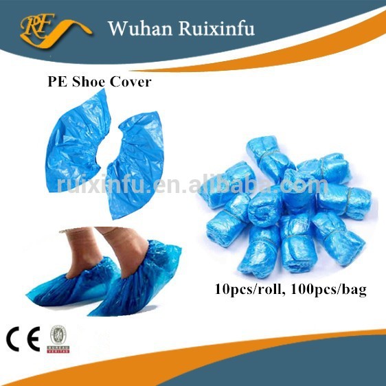 使い捨て青いpeの靴は-材料のためのドレッシングそして心配問屋・仕入れ・卸・卸売り
