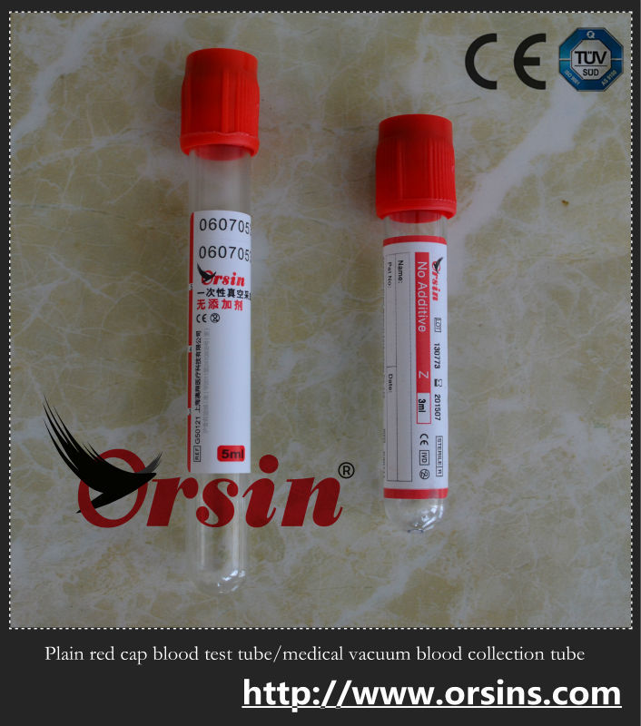 Ce/i soは承認した無添加プレーン採血管の赤いキャップ-血の試験装置問屋・仕入れ・卸・卸売り