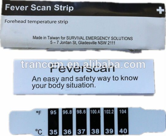 イオンの応急処置製品trancom発熱スキャン液晶ストリップ温度計ストリップ-温度計問屋・仕入れ・卸・卸売り