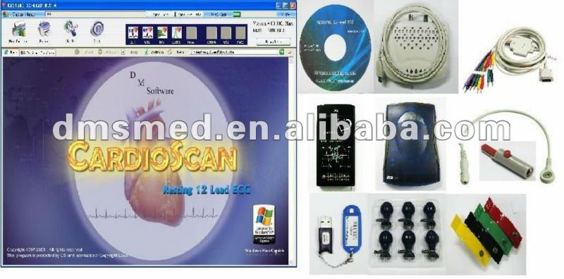 dmsベースのpc作業12リードecgシステム-医学マイクロ装置問屋・仕入れ・卸・卸売り