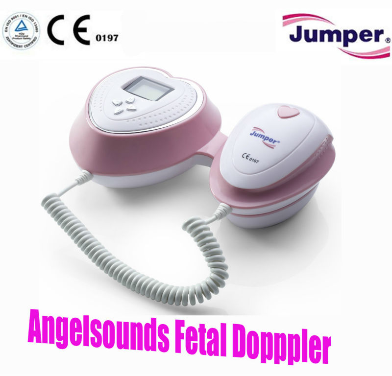 新しい Angelsounds 赤ちゃん胎児ドップラー天使音の心モニター + バッテリ + ゲル-色のドップラー超音波装置問屋・仕入れ・卸・卸売り