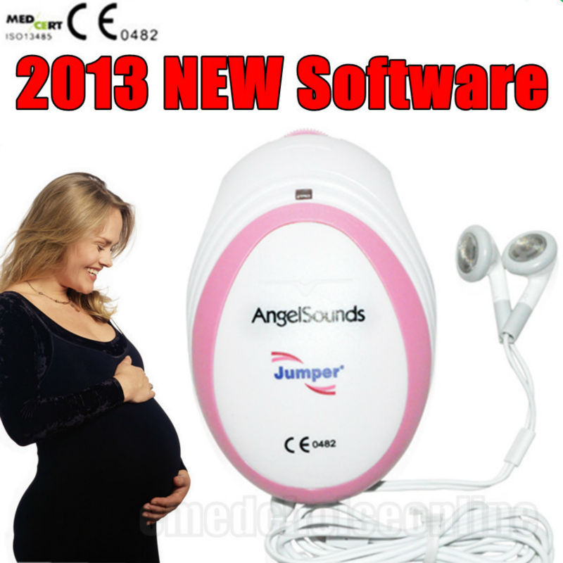 新しい Angelsounds 赤ちゃん胎児ドップラー天使音の心モニター + バッテリ + ゲル-色のドップラー超音波装置問屋・仕入れ・卸・卸売り