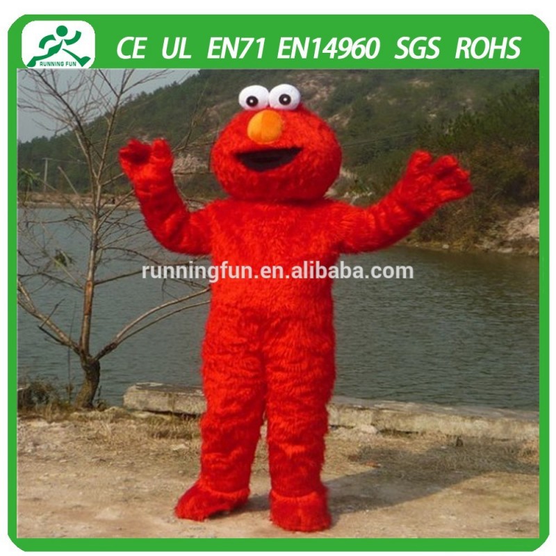 赤エルモのマスコットの衣裳/エルモのキャラクターの衣装/エルモのマスコットの衣裳のための仮装パーティー-マスコット問屋・仕入れ・卸・卸売り