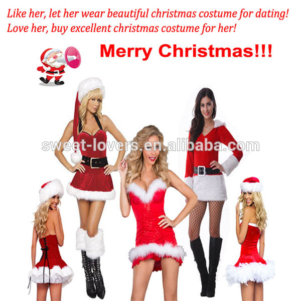 2015工場高品質熱い販売のセクシーな女性のクリスマスの装飾のギフトクリスマスのランジェリーセクシーなクリスマス衣装-セクシーコスチューム問屋・仕入れ・卸・卸売り