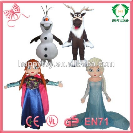 こんにちはce熱いオラフ雪だるまの販売使用される大人のためのマスコットの衣裳-マスコット問屋・仕入れ・卸・卸売り