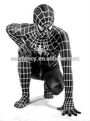 ライクラスパンデックスゼンタイハロウィーン衣装赤青または黒ラテックスコスチュームファンシースーツスパイダーマンqamc- 2335-セクシーコスチューム問屋・仕入れ・卸・卸売り