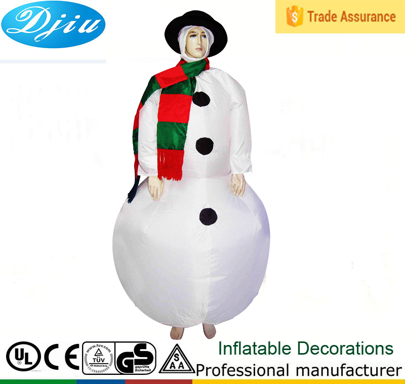季節の雪だるまクリスマスインフレータブル大人dj-co-201snowmanユニセックススーツの衣装仮装-マスコット問屋・仕入れ・卸・卸売り