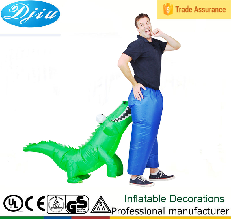 インフレータブル動物dj-co-179ワニ口興味深い製品中国からクロコダイル-マスコット問屋・仕入れ・卸・卸売り