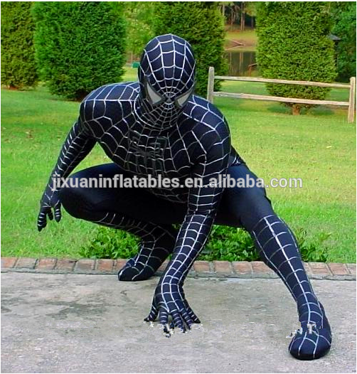 大人ブラックスパイダーマン衣装コスプレ-マスコット問屋・仕入れ・卸・卸売り
