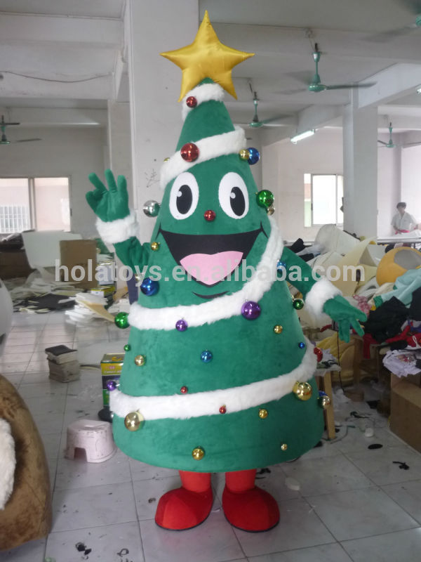昇進のためのクリスマスツリーのマスコットの衣裳-マスコット問屋・仕入れ・卸・卸売り