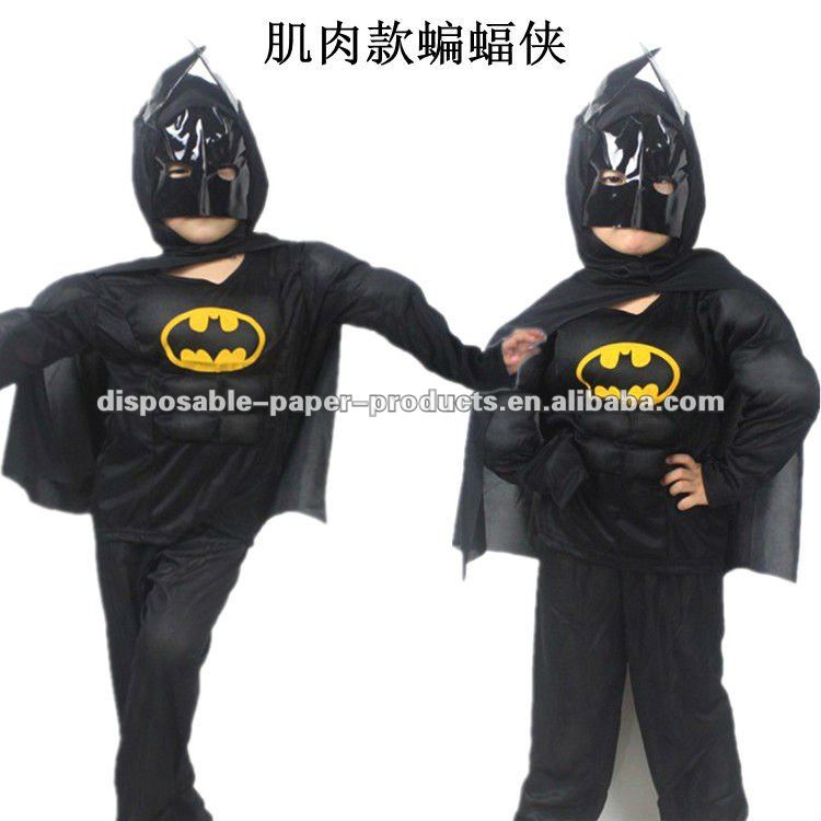 バットハロウィン衣装バットマンロビン筋肉ヒーロー男の子の子供パーティーコスプレ衣装2,3,4,5,6,7,8,9y/os、 m。 l80から130cm-その他コスチューム問屋・仕入れ・卸・卸売り