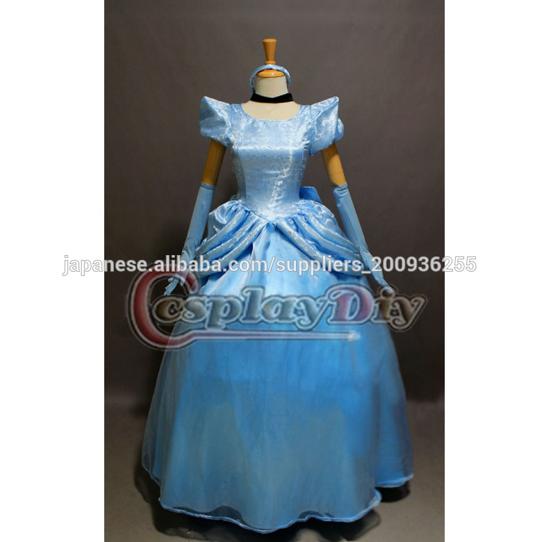 ☆大人気商品シンデレラ ドレス 青素敵なドレスコスプレ衣装☆-アニメコスチューム問屋・仕入れ・卸・卸売り