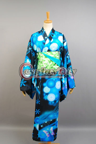 2013人気新番組アニメ※ゲーム☆コスプレ衣装♫costume★ボーカロイド Project DIVA-F 初音ミク着物バージョン-アニメコスチューム問屋・仕入れ・卸・卸売り