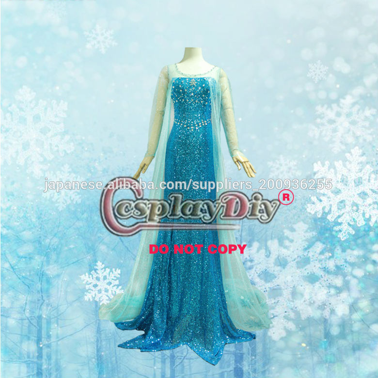 2014人気商品 映画★elsa5-A★コスプレ衣装★-アニメコスチューム問屋・仕入れ・卸・卸売り