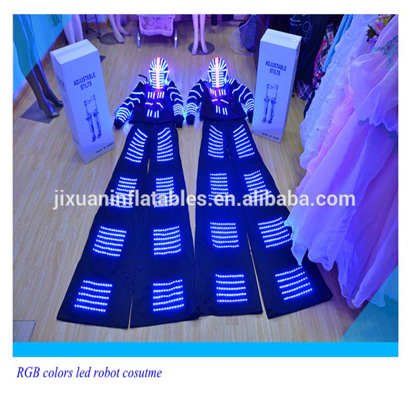 Led照明costume/衣類/摩耗、 ledライトロボット衣装ダンスパフォーマンス/発光衣類-作業着問屋・仕入れ・卸・卸売り