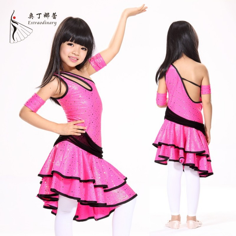 ラテンダンスパフォーマンス2014年ドレスラテンダンスのドレスの子供ラテンドレス-作業着問屋・仕入れ・卸・卸売り