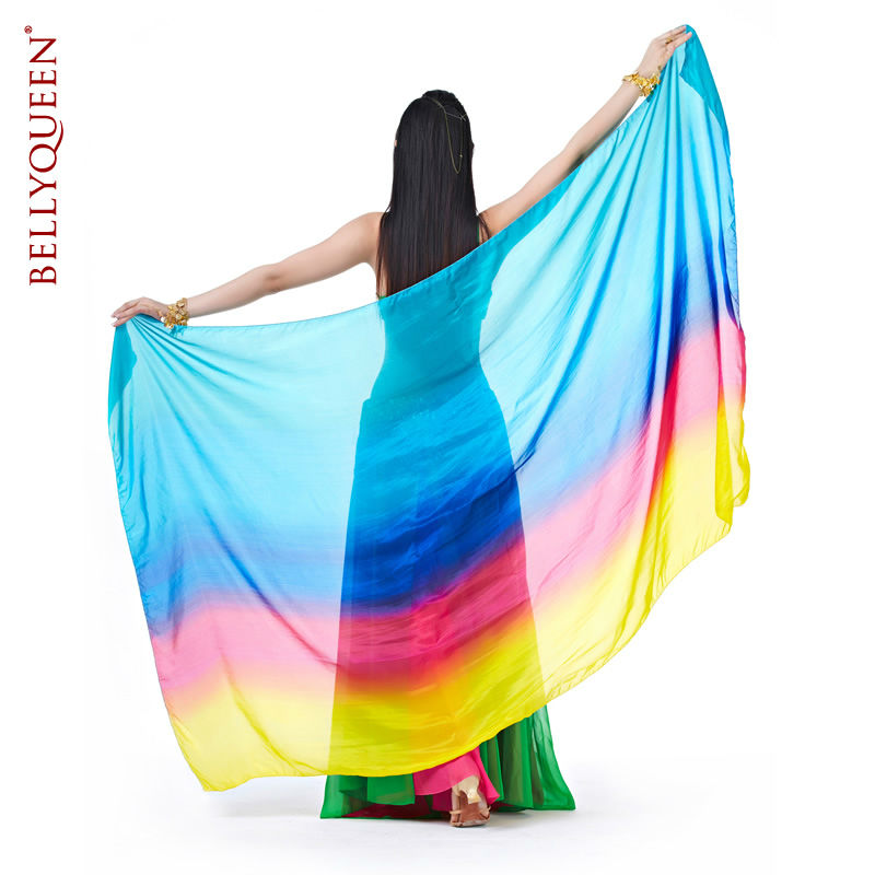 シルク100％ベリーダンスのベール、 bellyqueen200cm*110cm-作業着問屋・仕入れ・卸・卸売り