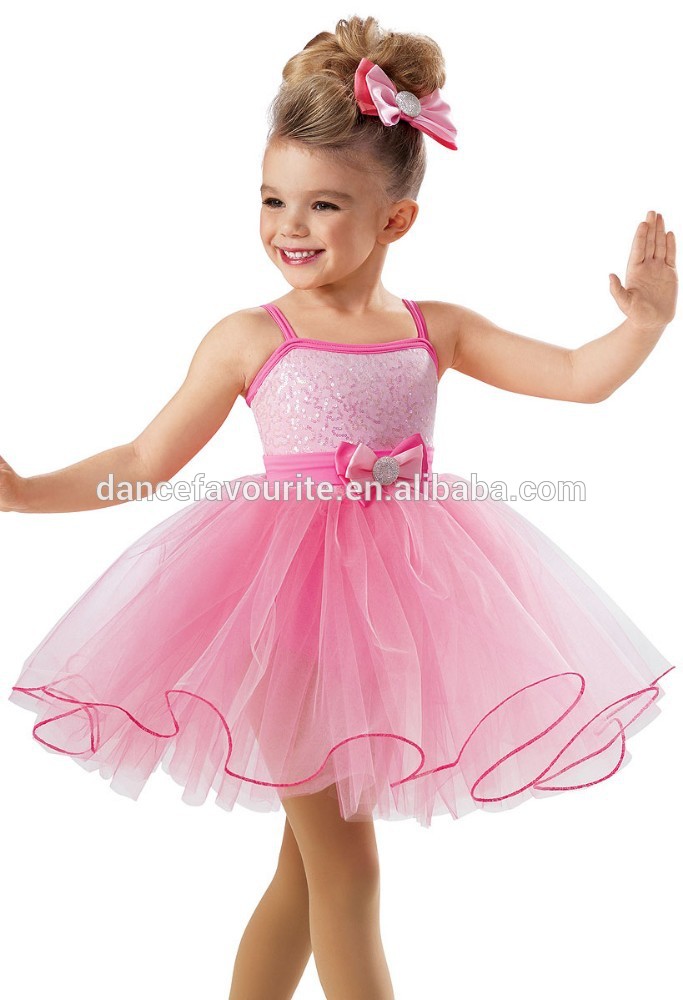 プロの/の競争ダンス衣装ピンクで飾られた玉虫色のスパンコール子供バレエチュチュ15202熱い販売-作業着問屋・仕入れ・卸・卸売り