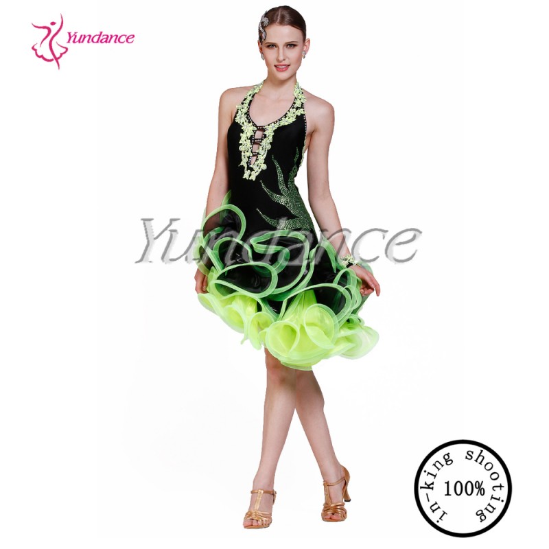 中国ペイパル2015ラテンl-1303ラテンダンスのドレス-作業着問屋・仕入れ・卸・卸売り