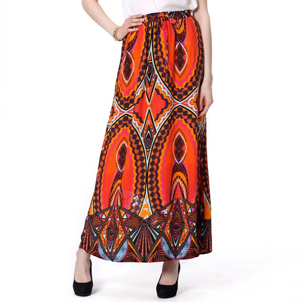 優れた品質printeマキシスカートは、 ジャージを昇華-プラスサイズドレス、スカート問屋・仕入れ・卸・卸売り